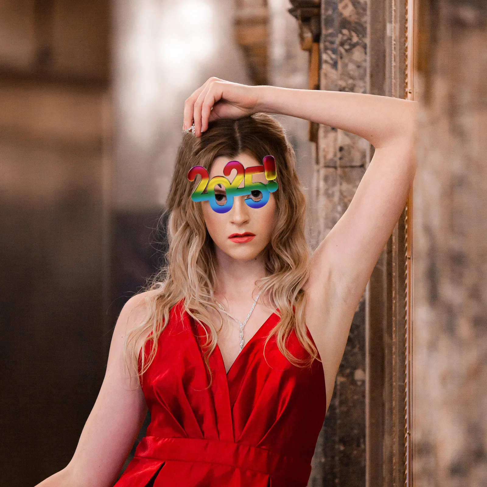 

Легкие очки для вечеринок 2025, пластиковые очки для праздника Нового года, креативный реквизит для фотосессии, аксессуары для вечеринок