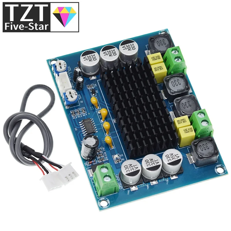 Original Chip TPA3116 D2 XH-M543 12V 24V 120W*2 Dual Channel Digital Power Audio Amplifier Board 120W x2 TPA3116D2