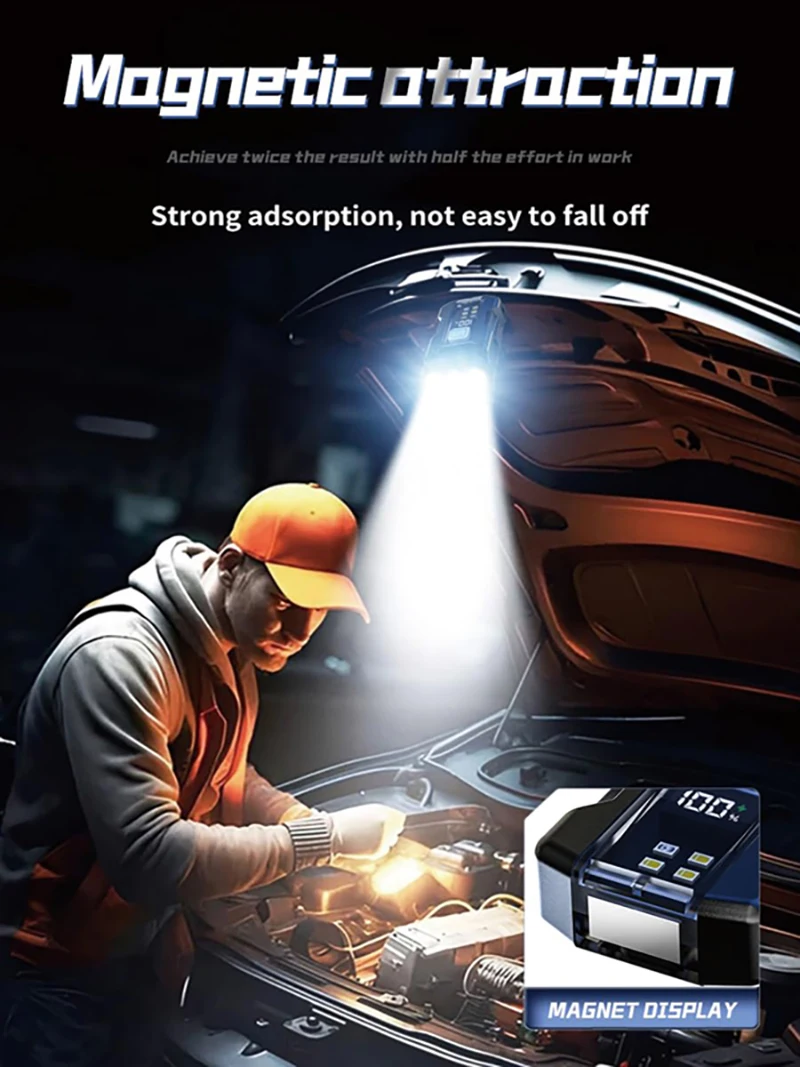 مصباح يدوي EDC قابل لإعادة الشحن، 500 لومن، وسائط متعددة، سلسلة مفاتيح قوية لمصباح يدوي صغير مع مشبك مغناطيس ذيل، دوران 180