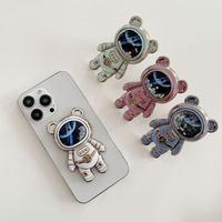 Multi-functional Mobile Phone Bracket Cute Cartoon Spaceman Three-dimensional Bracket Desktop Paste Bracket Lazy I1D2