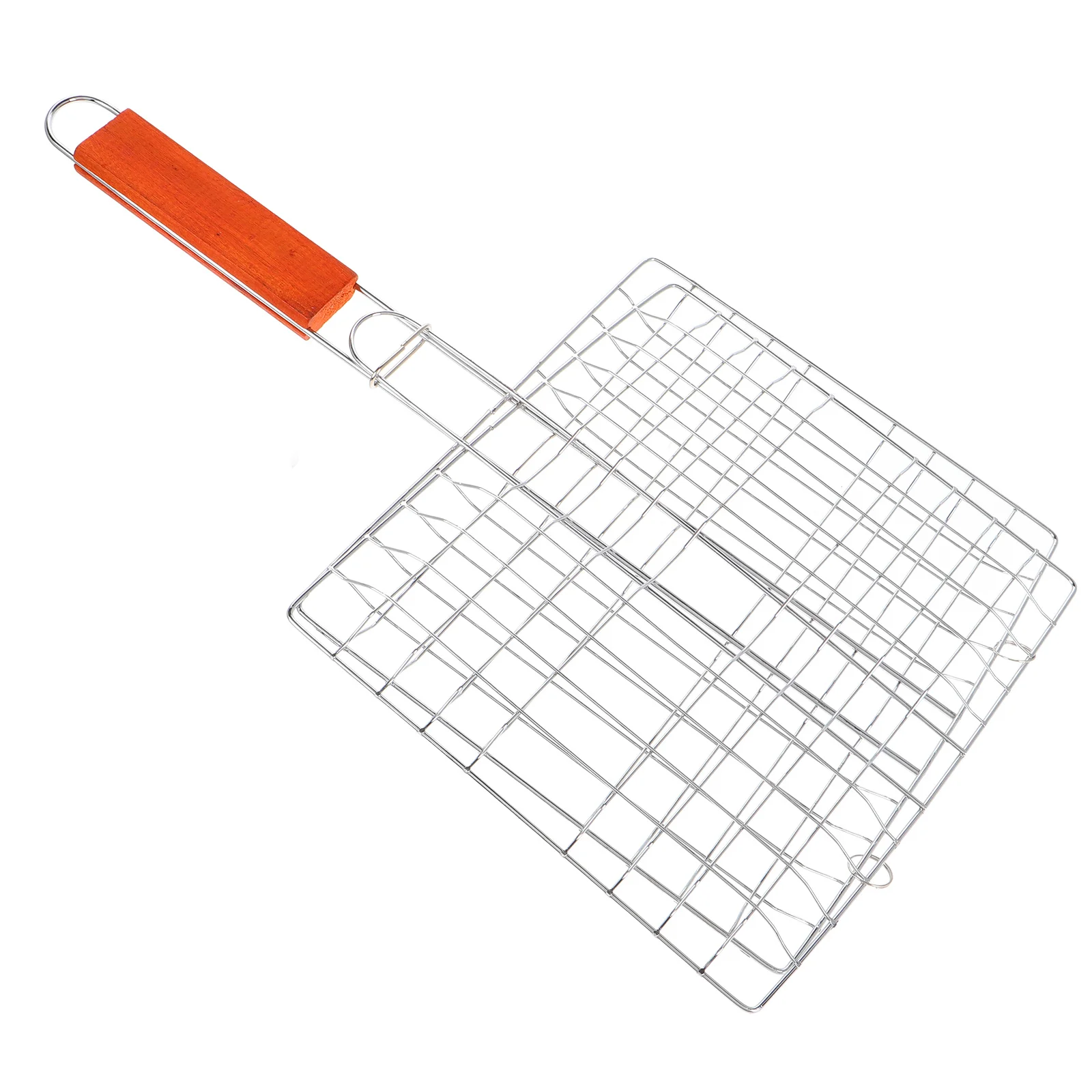 

1pc Folding Portable Barbecue Net Clamp Durable Grill Tool For Outdoor Camping Party Bbq Food Mesh Clamp Portable Grill Tool Set