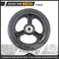 5 Inch 5x1.5 Durable Rear Wheel Scooter Solid Tyre For Electric Scooter Solid Tire Whole Wheel With Wheel Hub Rubber Part