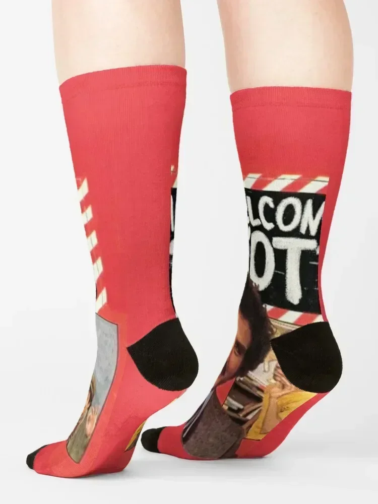 Welcome Back Kotter- Vintage Retro TV Sitcom 70s Socks warm winter funny gift cycling essential Socks Women's Men's