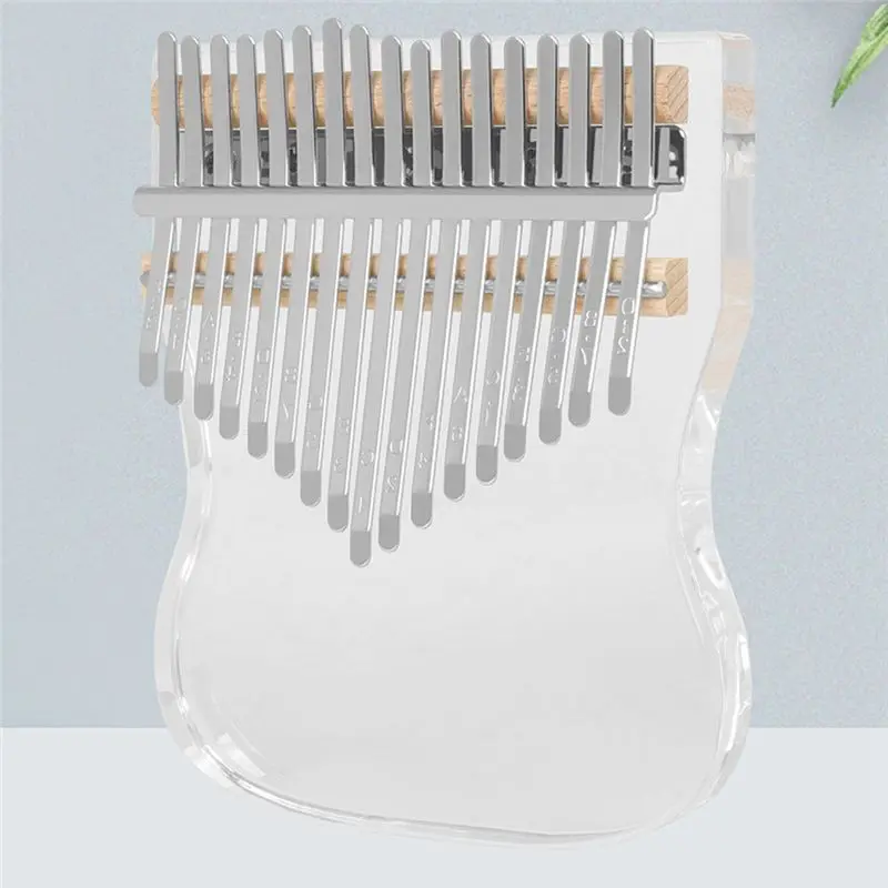 موضة ~ كاليمبا 17 نغمة كريستال شفاف الإبهام البيانو الاكريليك كاليمبا فنجر البيانو أداة المبتدئين أفريقيا فنجر البيانو #3