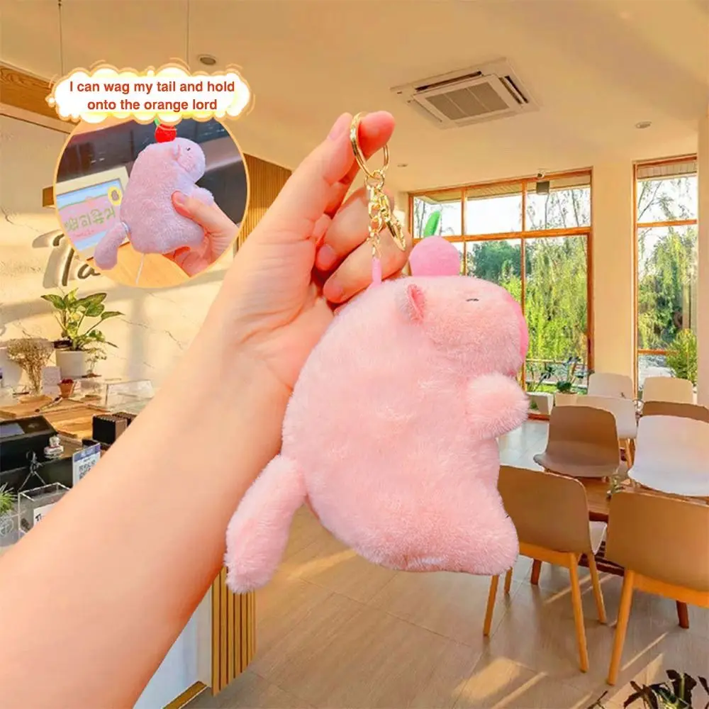 Poupée Capybara en peluche créative, animaux en peluche mignons, poupée Capybara de dessin animé multicolore, porte-clés doux, pendentif, jouet pour enfants