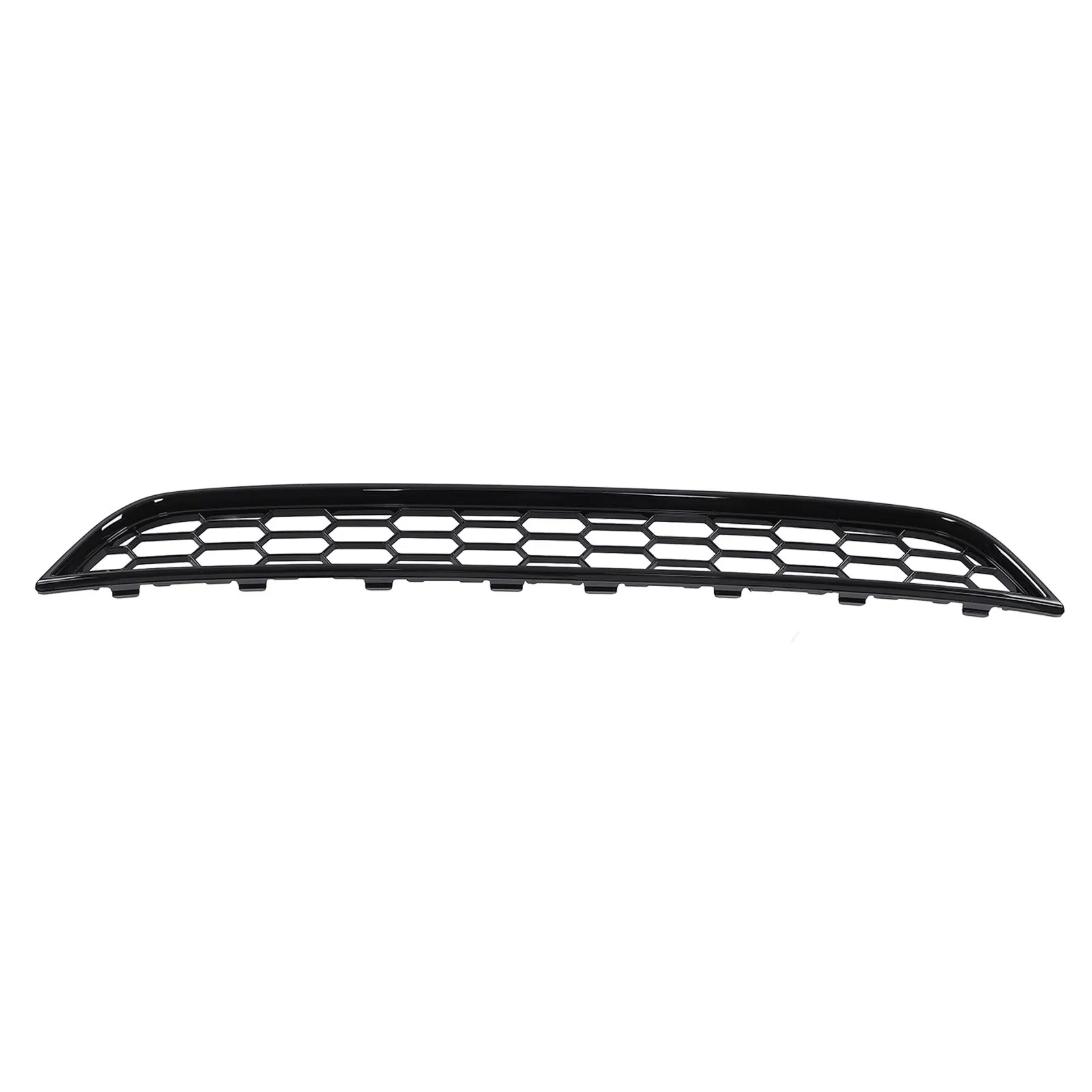 Front Bumper Grill Front Bumper Lower Grill Cover 1801358 Glossy Black Replacement for  Fiesta 2013‑2017 Front Mesh Grille