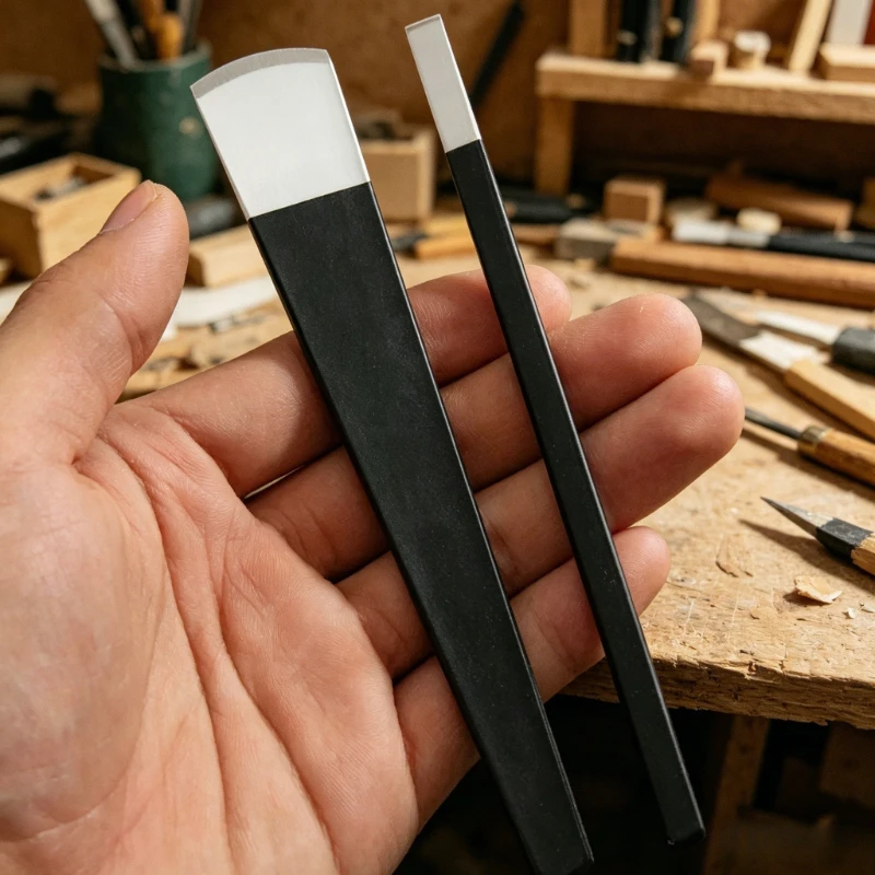 Stainless Steel Leather Skiving Knife Trimming Paring Tool for Leather Craft DIY Handmade Belt Thinning Leathercraft