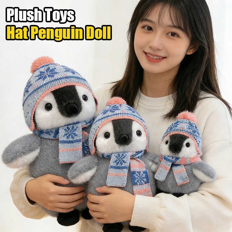 

Шляпа Пингвин Кукла Каваи Мягкая плюшевая игрушка Кукла Мультфильм Аниме Милый дом Детский подарок на день рождения Веселая кукла Подарки на День святого Валентина