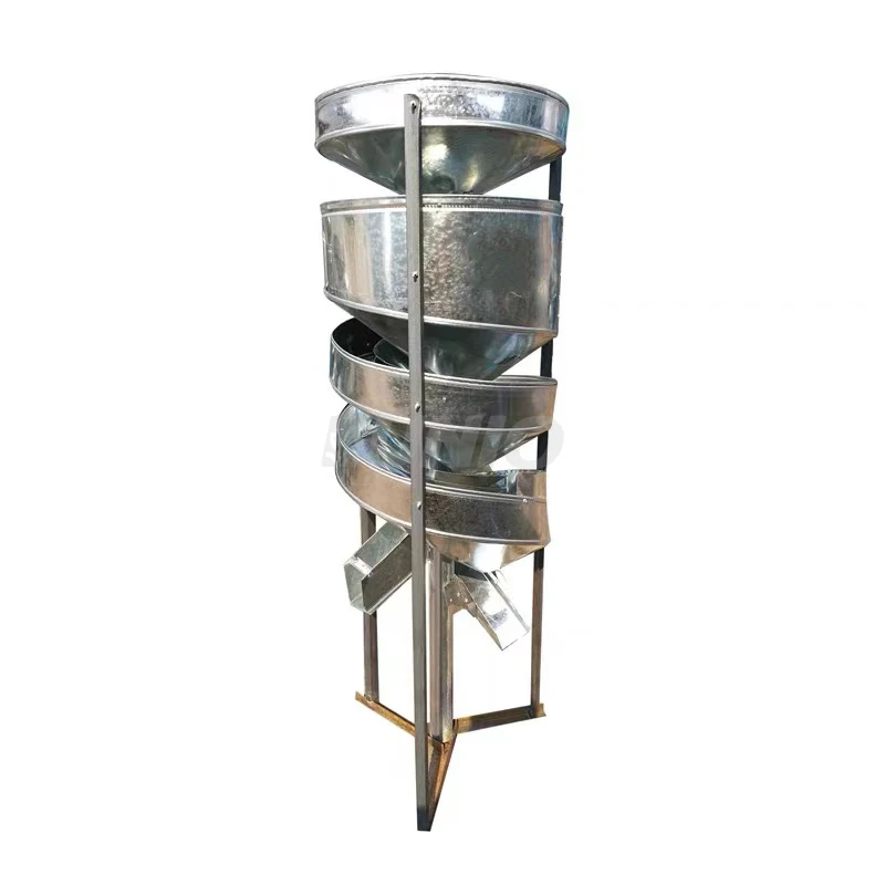 Hot selling：Multi Functional Grain Beans Seeds Cleaning and Grading Machines Spiral Gravity Rotary Soybeans Grain Separator
