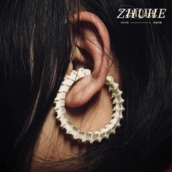 2024 New Snake Spine Bone Ear Clip Cyberpunk Style Men's And Women's Jewelry Party Gift