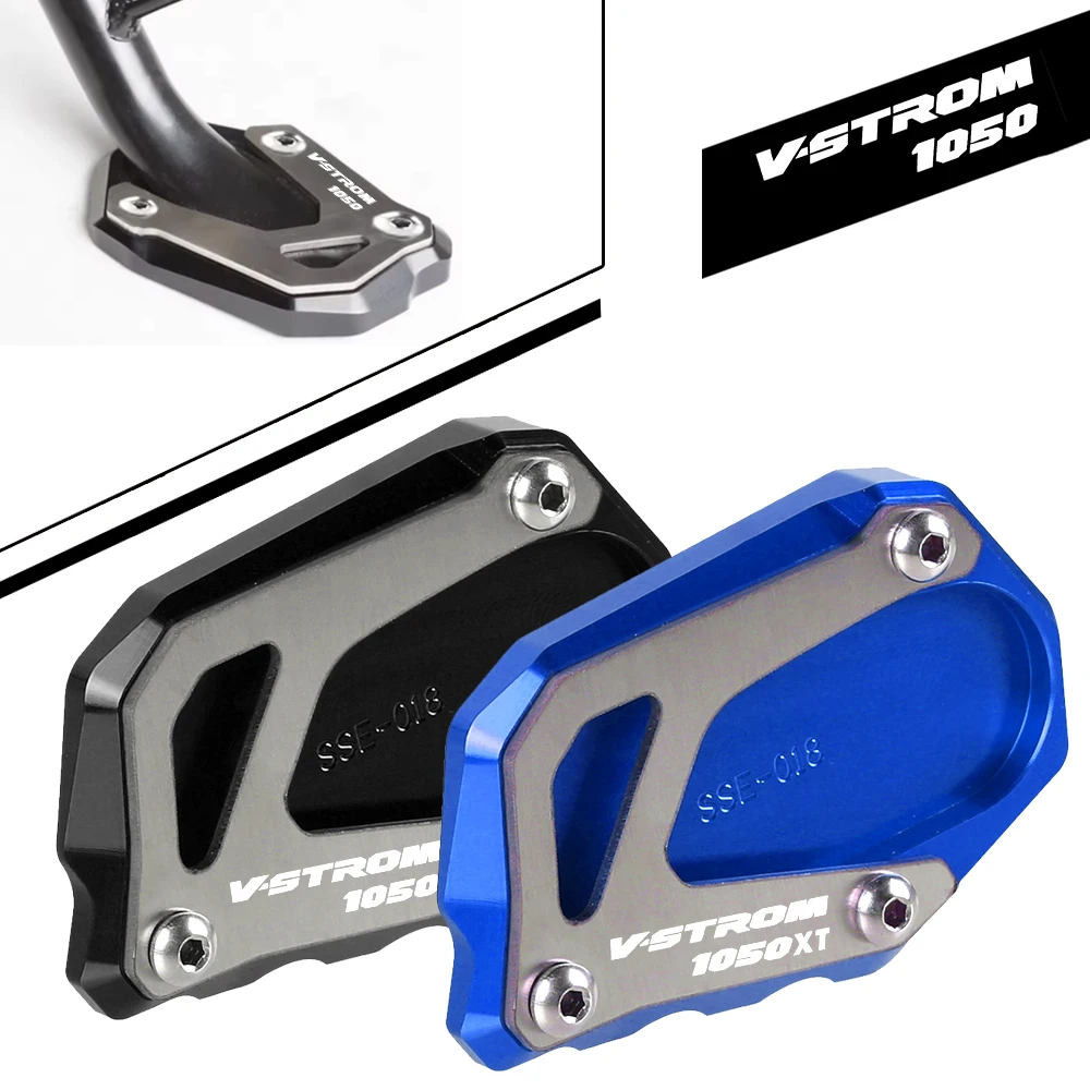 

V-Strom 1050 Motorcycle Kickstand Extension Foot Side Stand Pad Plate Enlarger For Suzuki V-Strom 1050 2019-2020-2021-2022-2023