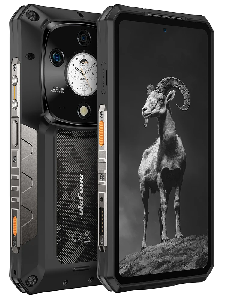 Ulefone Armor 28 Pro 5G AI Rugged Phone 6.67”AMOLED 64MP Smartphone 120W MTK Dimensity 7300 10600mAh 512GB ROM Mobile Phone