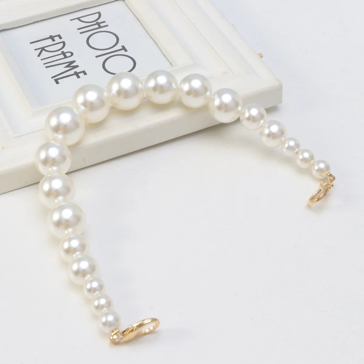 チェーンストラップ 30 センチメートルハンドバッグショルダーハンドル財布クラッチアクセサリー取り外し可能な交換用金属バックルバッグ