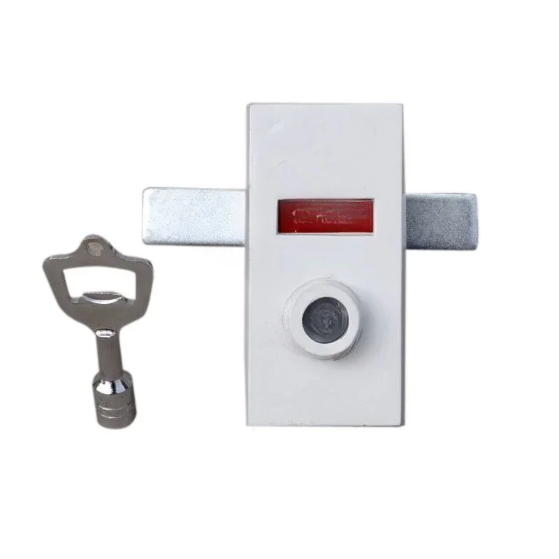 Train toilet door lock, mobile toilet unmarked lock, toilet indicating door lock