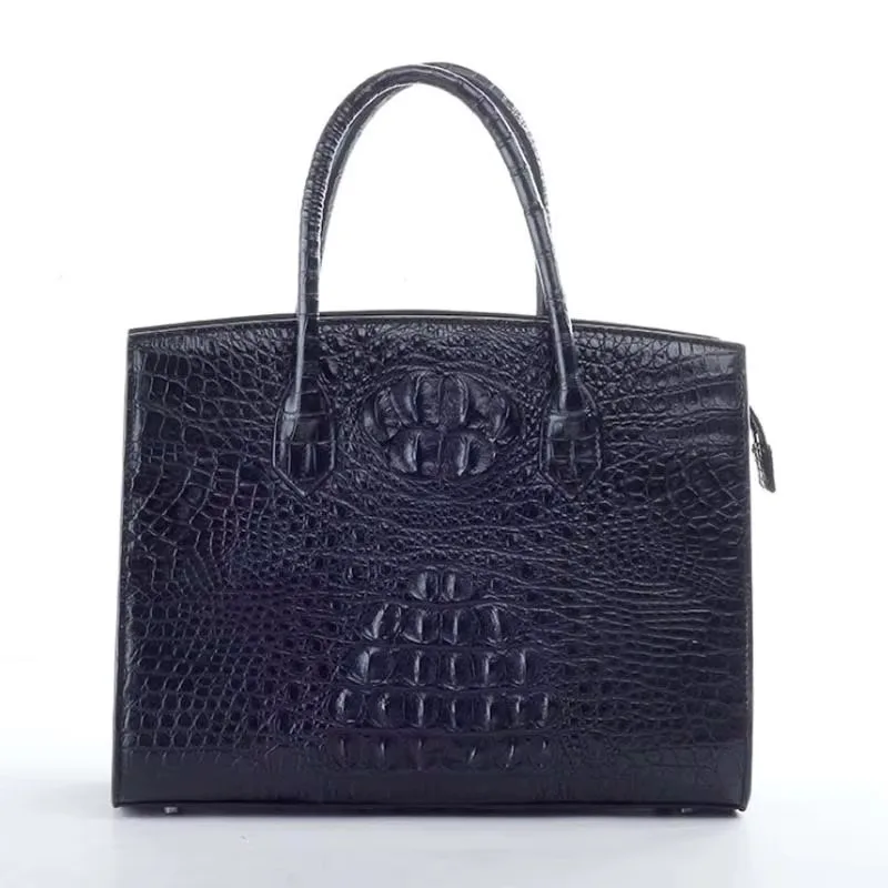 Ourui-Sacs à main en cuir de crocodile noir pour hommes, sac de loisirs, neuf