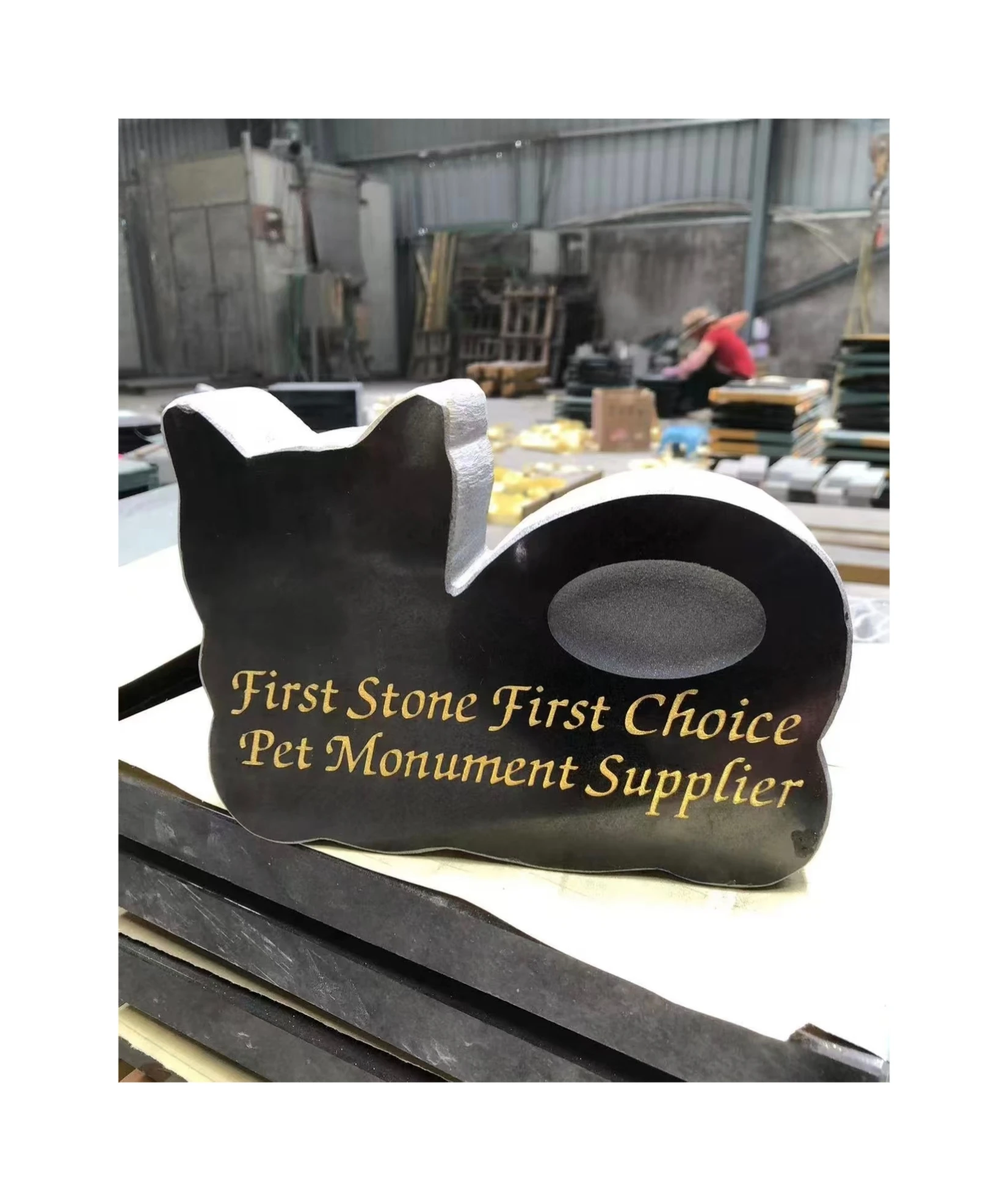 

Customization Pet Funeral Products Dog Cat Garden Memory Stone Tombstone Memorial Headstone Small Animal Sacrifice Monument