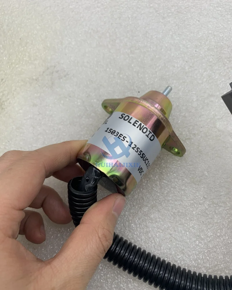 41-9100 Hydraulic Fuel Stop Solenoid Valve 419100 Shut-Off Solenoid Valve for Yanmar 4TNE84 Construction Machinery Parts