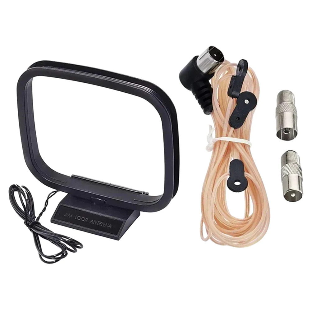Indoor FM Dipole Antenna AM Loop Antenna for Home Audio and AV Receivers Dual Frequency Coverage with Customizable Cable Length