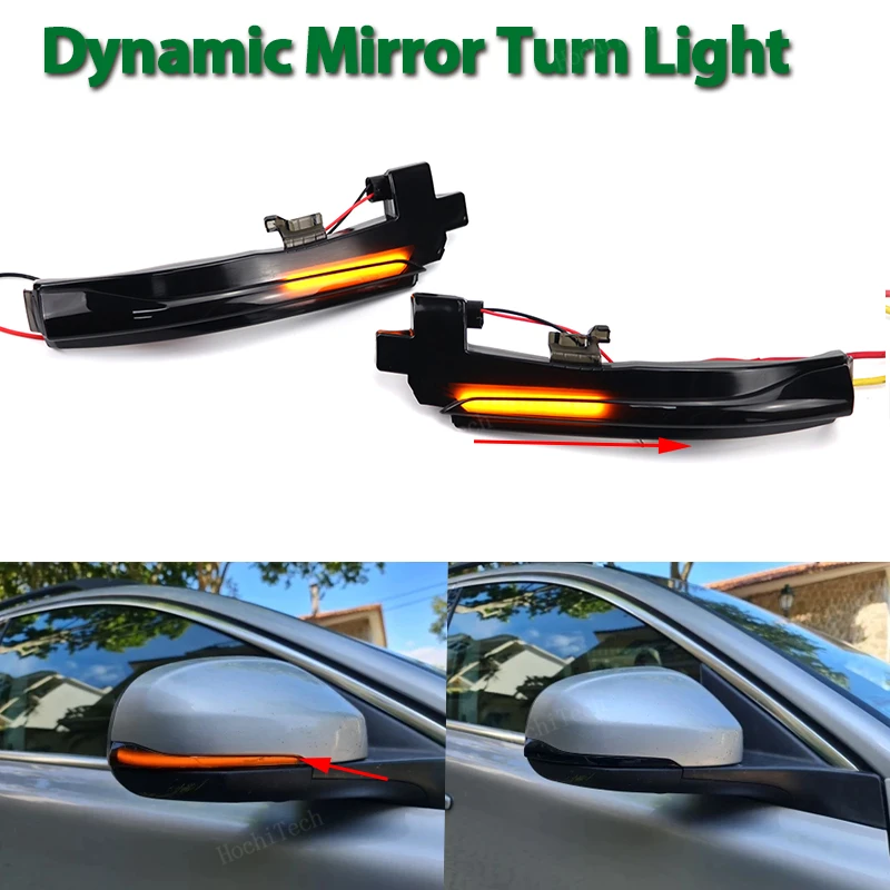 

2 шт., зеркальные динамические лампы для Volvo S60 V40 V60 CC S80 II V70 III