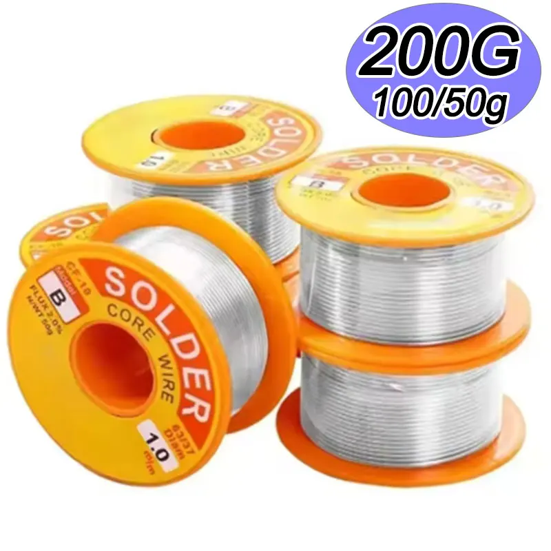 

200/50g Tin Lead Wire Low Temperature Solder Joint Bright and Easy To Solder 0.8/1.0mm Solder Joint Wire Repairing Tools