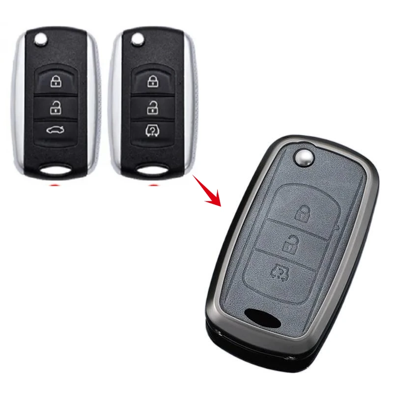 

Car Remote Key Case Cover Shell Fob For DFSK Dongfeng Fengguang 580 DFM Glory 560 500 Keychain Accessories