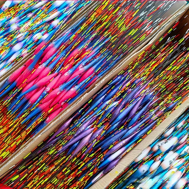 

12/24 Mixed Float Pcs High-Visibility Fishing Float Set - Made from Durable PC & ABS Material, Bright Colors