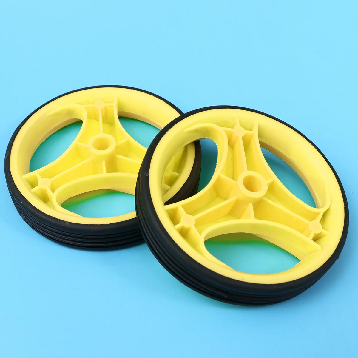 

1 set 1 Set 12 Inch Bike Training Wheels Flashing Auxiliary Wheel For Bicycle Mute Cycling Balance Support Yellow