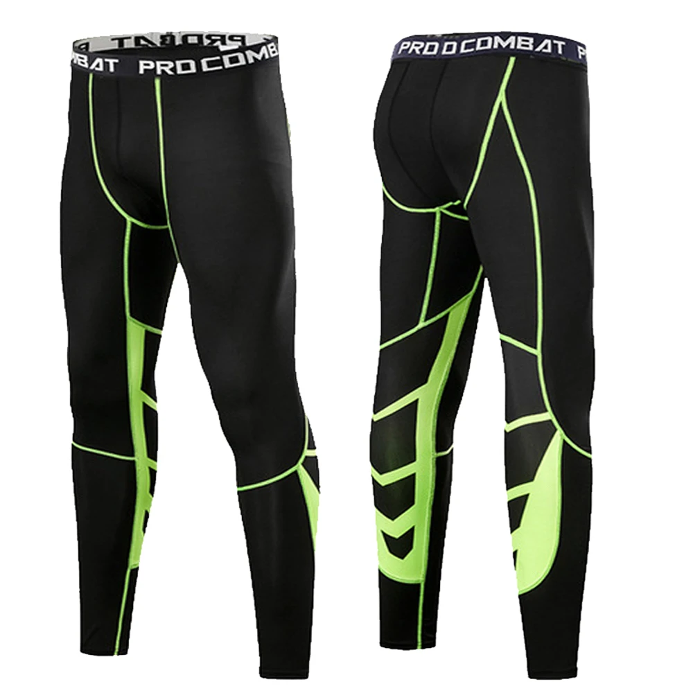 2023 Mannen Compressie Broek Fietsen Running Elasticiteit Joggingbroek Fitness Panty Legging Broek Sneldrogende Mannen Sport Broek