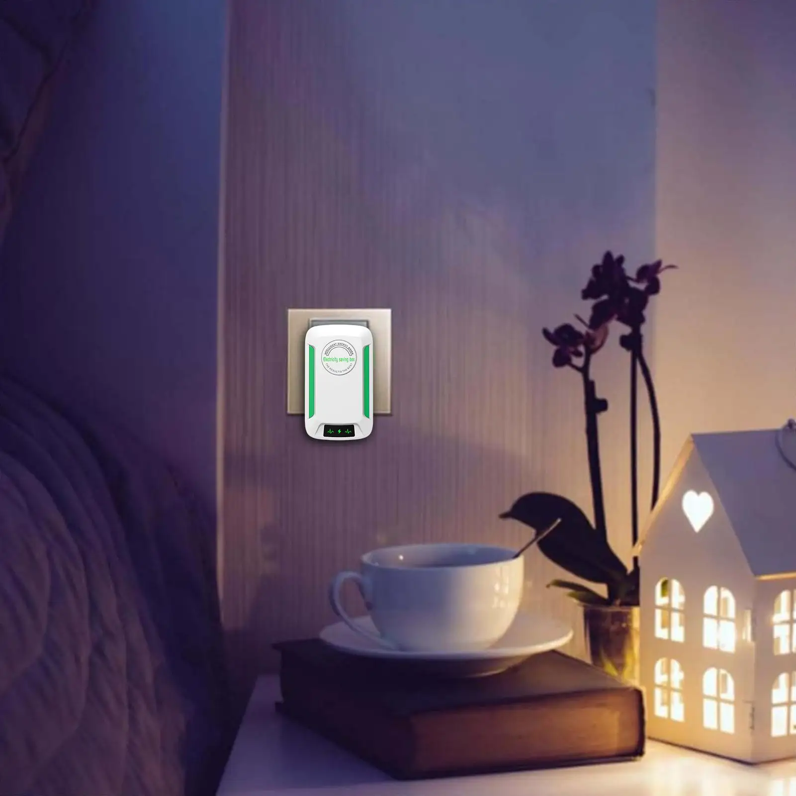 Electricity Saving Box-Intelligent Energy Saver Plug in Saving Device for Home, Stabilize Voltage 60KW high-powered EU/US/UK view 2