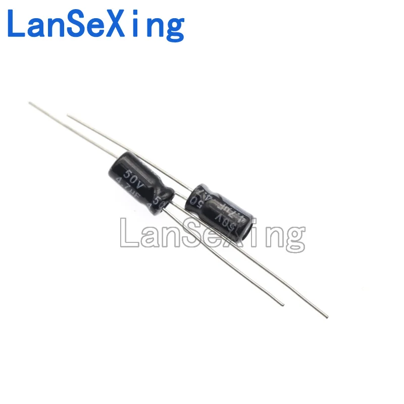 50V 4,7 uf langlebiger Plug-In-Elektrolyt kondensator 4,7 uf 50V Volumen 5x11 4x7mm