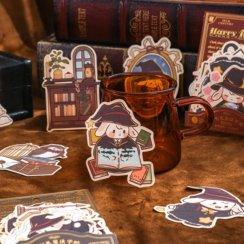 

Harry Rabbit Series Retro Style Cartoon Card Love Decoration Material Alien Memo Notebook Memo Bag