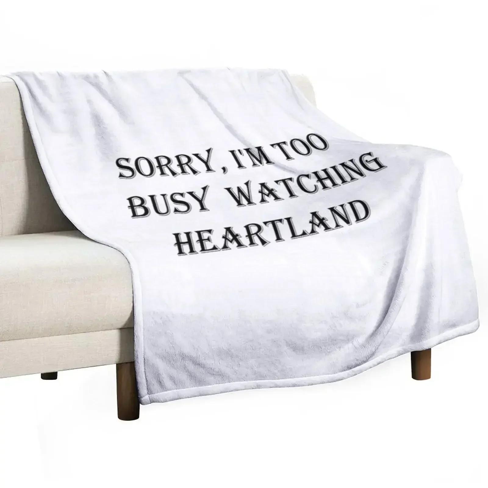 Heartland - too busy Throw Blanket Decorative Sofas Vintage Blankets For Sofas Blankets