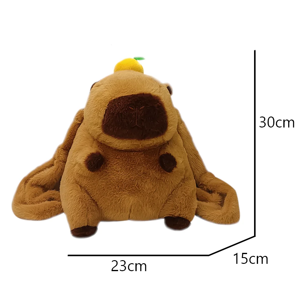 Highland Cow Capibara Stuffed Backpacks Kawaii Animals Plush Bags Cute Ugly Water Guinea Pig School Bags Christmas Gifts