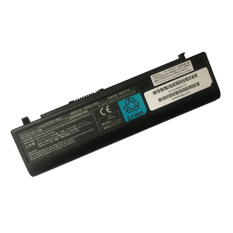 Nuova batteria originale del computer portatile PA3424U-1BRS PABAS164 per le batterie 10.8V 37Wh di Toshiba R150 PA3349U PABAS060