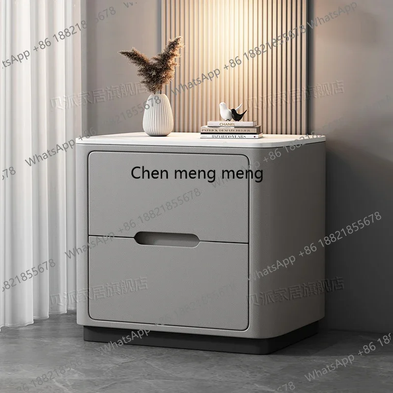 

Simple Nordic Nightstand Modern Minimalist Storage Italian Bedside Table Luxury Trendy Mesitas De Noche Bedroom Furniture
