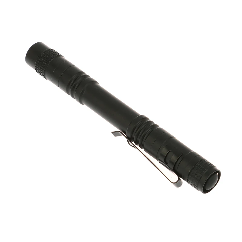 

1pc Aluminum Alloy Pen Type Red Led Light Flashlight Pocket Pen Flashlight One Mode 3W LED Mini Flashlight For Camping Hiking