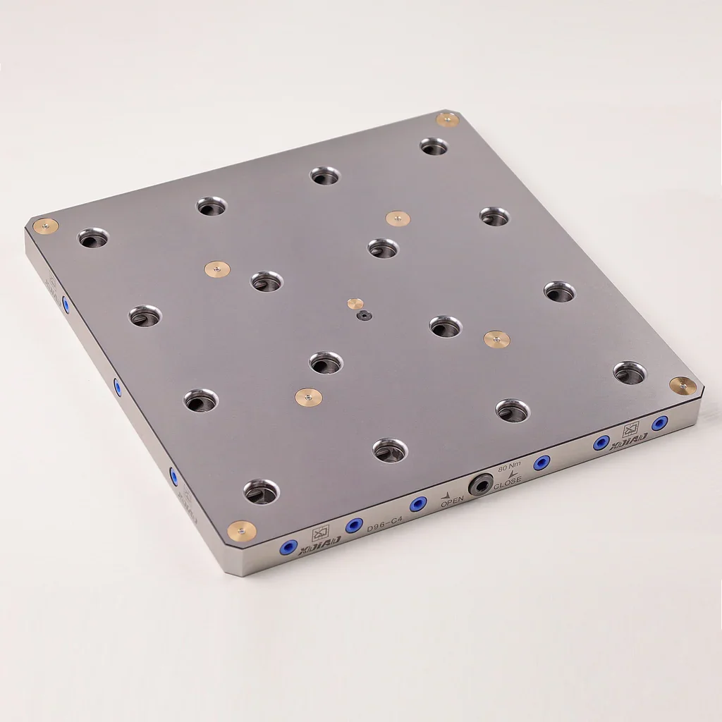 4 Axis Multi-Station Hydraulic Self Centering ViseD96-C4 Machine Quick Change Kite Zero Point Positioning System