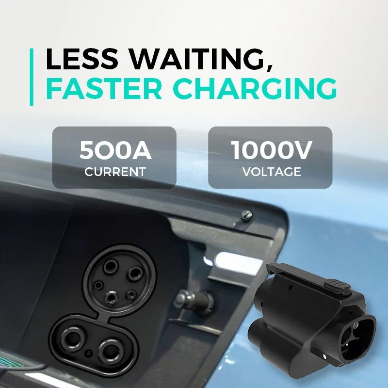 تيار مستمر مهايئ شاحن سريع موصل ل تسلا شاحن فائق NACS إلى CCS محول 300A 1000 فولت Vo rtex التوصيل CCS1