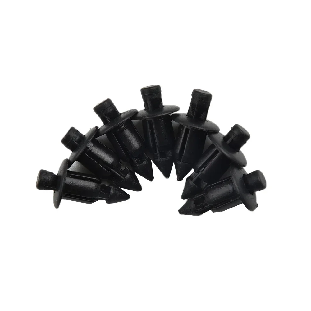 100pcs Car 6mm Black Panel Rivet Fasteners Push Pin Clips Kit Plastic For Suzuki GSXR For Honda Interior Accessories Car Cilps