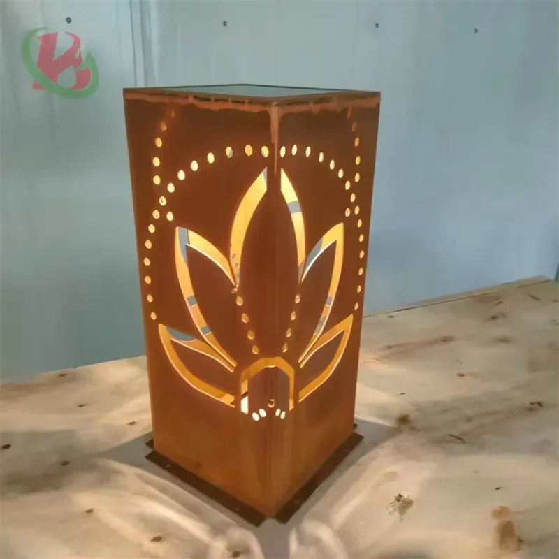 square Outdoor Lights Bollard for Garden and Home Decoration Lawn Light Box