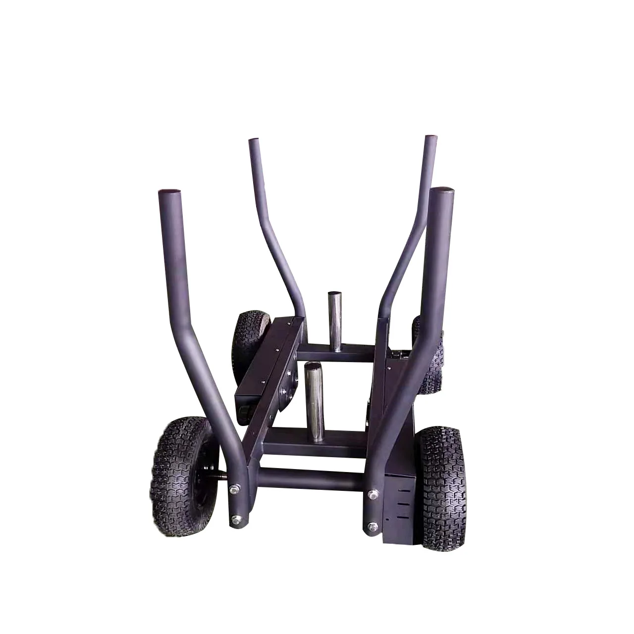 Adjustable Tank Truck Weight Sled, Heavy Duty Push Pull Cart with Storage Basket, All Terrain Utility Wagon for Outdoor Sports