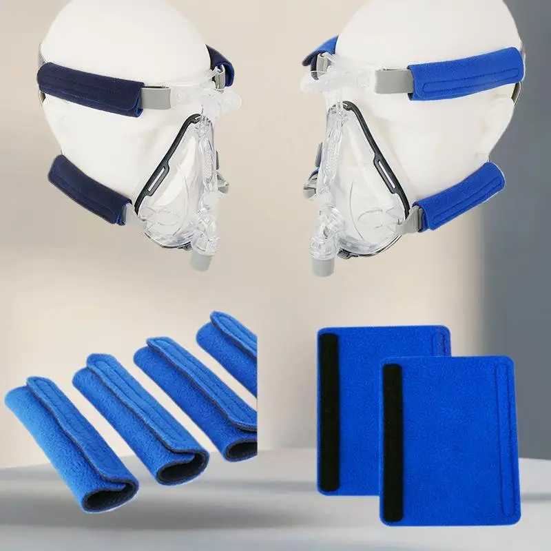 4 قطع من أغطية حزام CPAP، وسادات مريحة لحزام CPAP، وسادات وجه CPAP، لوازم مريحة، غطاء قناع، وسادات عالمية وقابلة لإعادة الاستخدام #4