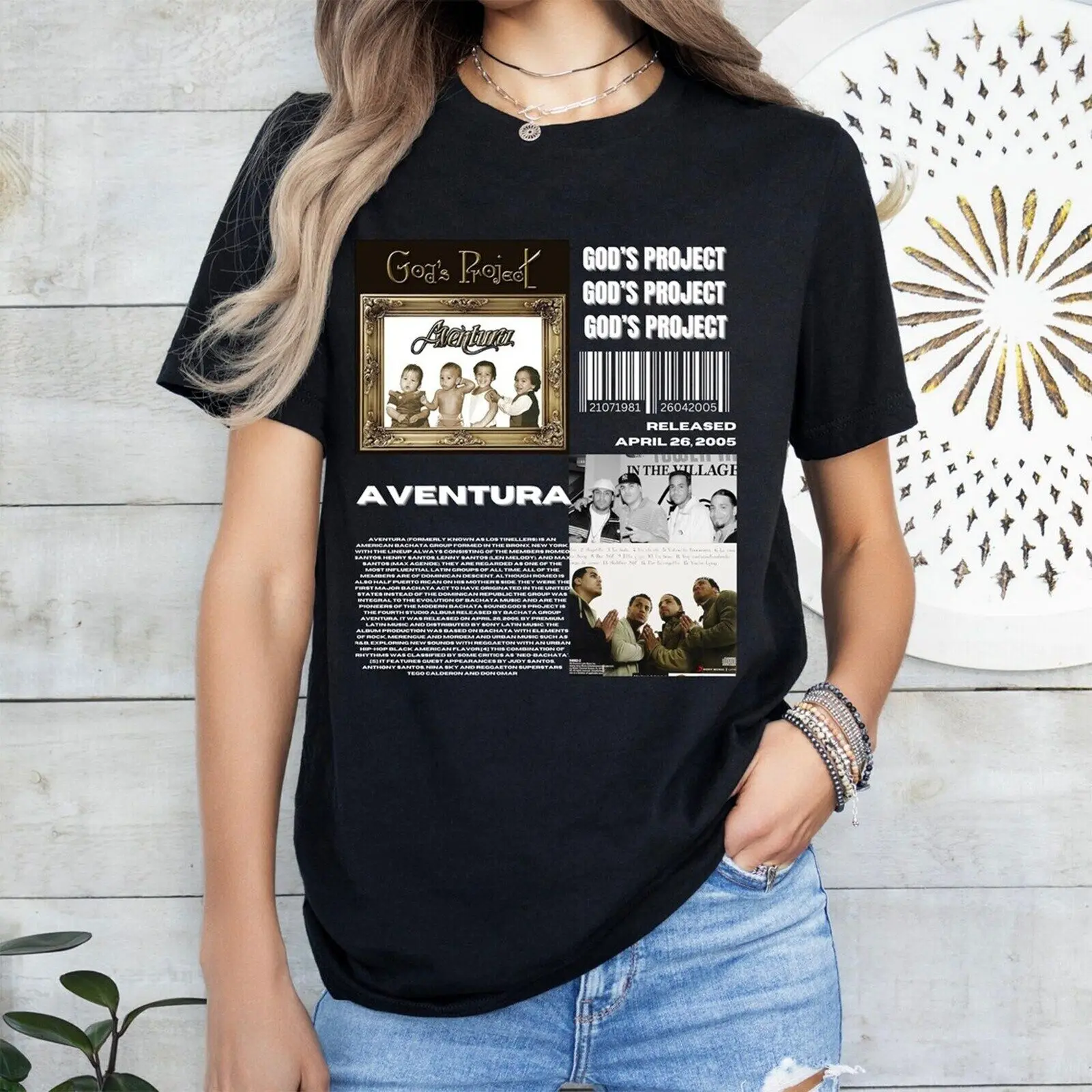 Aventura T Shirt Album God'S Project Artist