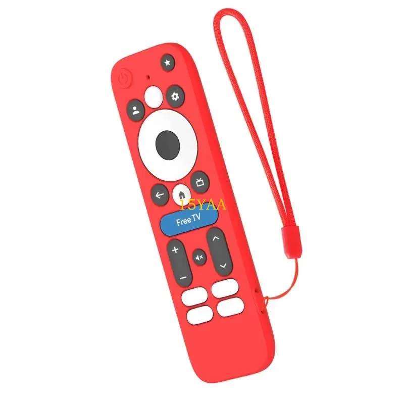 15ya مقوى من السيليكون الحماية من الغطاء البعيد لـ Onn.GoOgletv Box 4KPRO Remote