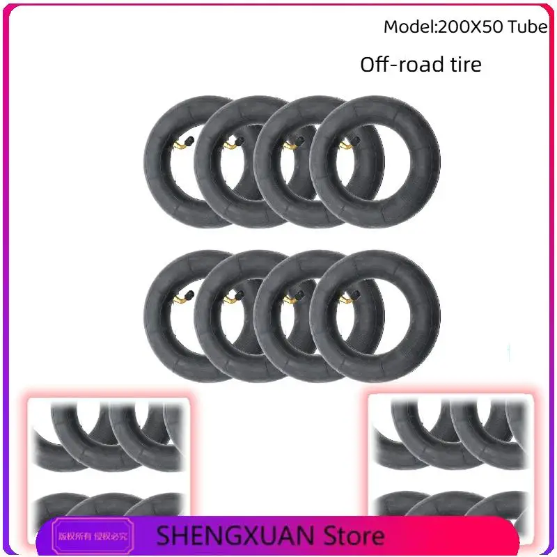 Hot sale NEW 200x50 inflated inner tubes wheel Explosion-proof Electric Bicycle Scooter tire 8 inch Motorcycle 45 degree valve