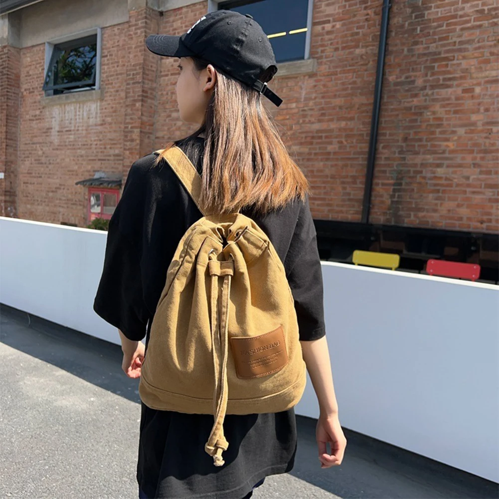 Vintage Canvas Backpacks Men Women Bags Travel Students Casual Hiking Travel Camping Backpack 2023 New Solid mochilas  Canvas 가방