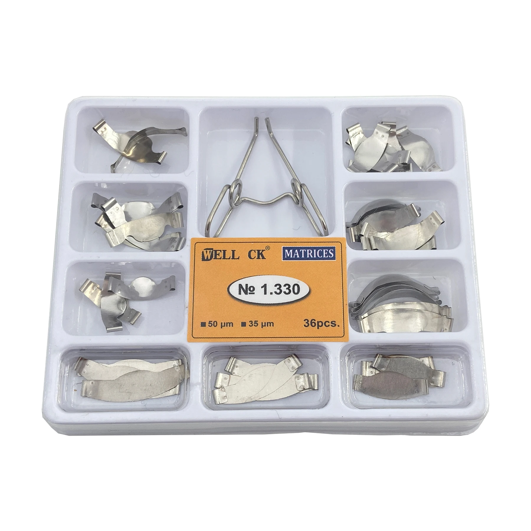 DRAGON DENT No.1330 matrici metalliche sagomate sezionali dentali con Clip a molla Kit universale per strumenti di sostituzione dei denti del dentista