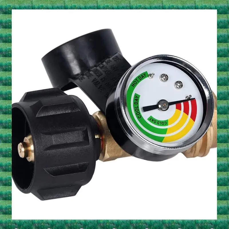 

B76A Propane Tank Gauge With POL Connection 5-100 LB Pressure Valve Propane Tank Pressure Test Instrument Tools