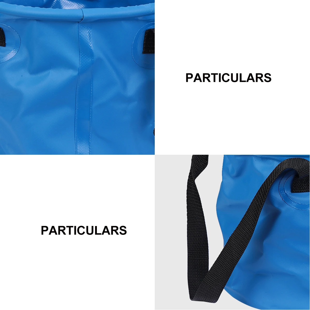 

1Pcs 10L Outdoor Folding Bucket Premium Waterproof Fabric Portable Compact Design for Camping Hiking Fishing Travel Wet Gear