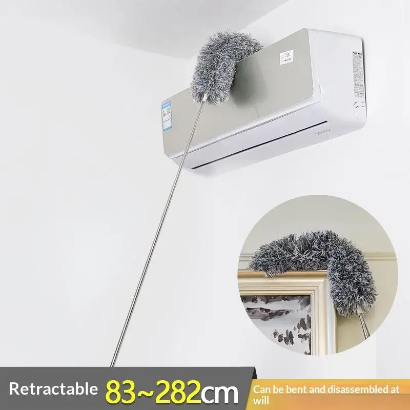 NEW SALE 280CM Telescopic Microfiber Duster Bendable Long Handle Extendable Cleaning Brush For Ceiling Furniture Dust Removal